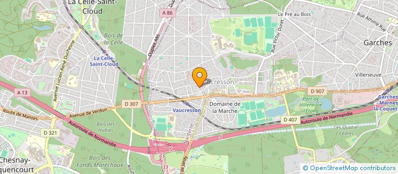 localisation de l'entreprise L ECRITURE à VAUCRESSON