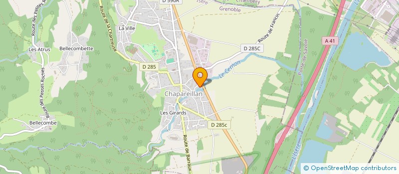 localisation de l'entreprise L'ECRIVAIN PORTE-PLUMES  CHAPAREILLAN