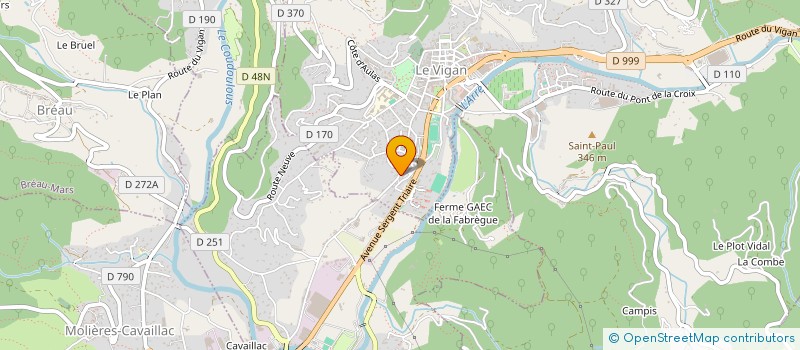 localisation de l'entreprise L'ECSTATIC  LE VIGAN