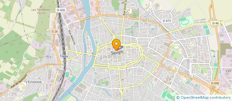 localisation de l'entreprise L'ECU  SENS