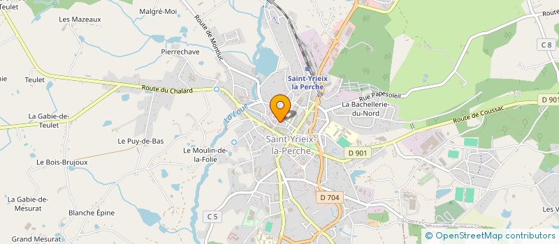 localisation de l'entreprise L'ECU D'CHOUETTES à SAINT-YRIEIX-LA-PERCHE