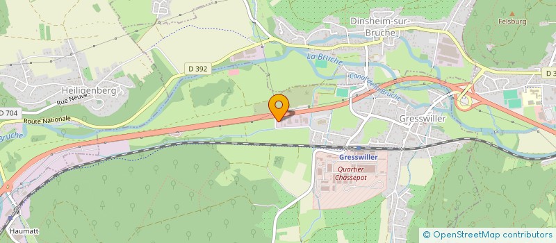 localisation de l'entreprise L ECU D OR  GRESSWILLER