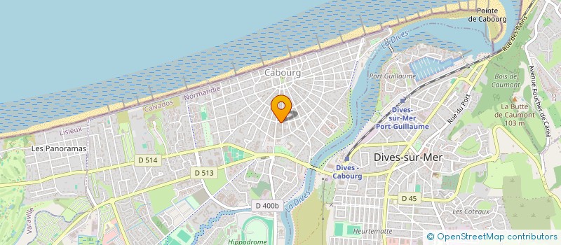 localisation de l'entreprise L'ECU D'OR à CABOURG