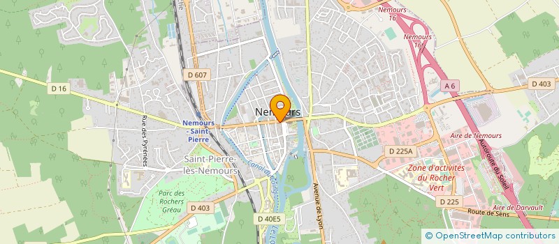 localisation de l'entreprise L' ECU DE FRANCE - GOURMET  NEMOURS