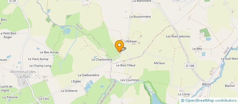 localisation de l'entreprise L'ECUILLERE à PARCE