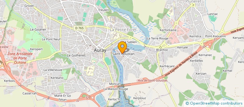 localisation de l'entreprise L'ECUME DES JOURS à AURAY