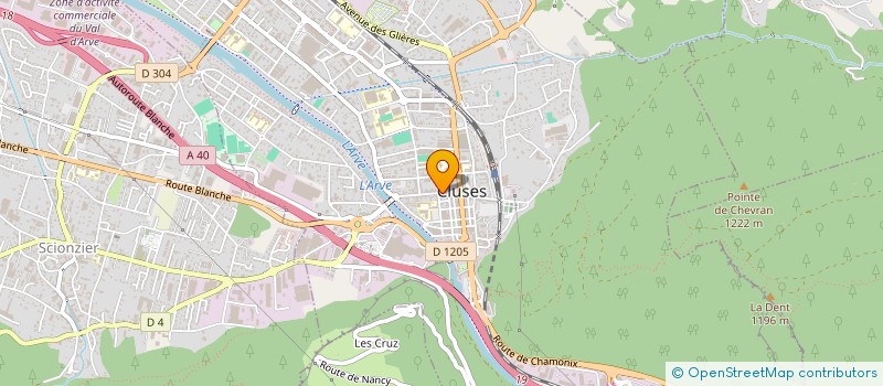 localisation de l'entreprise L'ECUREUIL  CLUSES