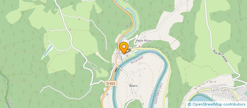 localisation de l'entreprise L'ECUREUIL  SAINT GERY-VERS