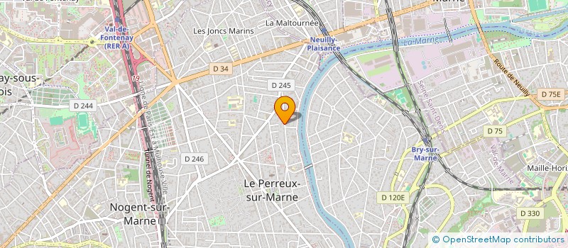 localisation de l'entreprise L'ECUREUIL  LE PERREUX-SUR-MARNE