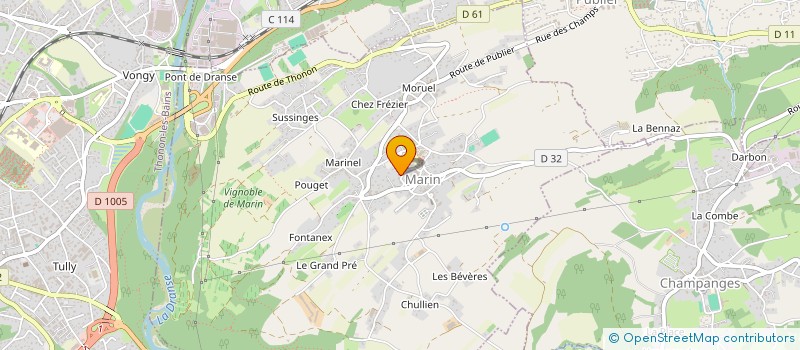 localisation de l'entreprise L'ECUREUIL DU LEMAN  MARIN