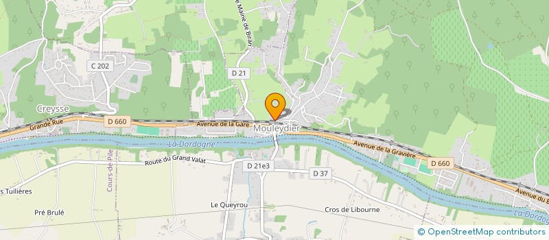 localisation de l'entreprise @ L ECUREUIL MALICIEUX à MOULEYDIER