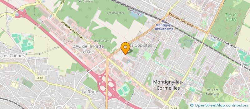 localisation de l'entreprise L'ECUREUIL VERT  HERBLAY-SUR-SEINE