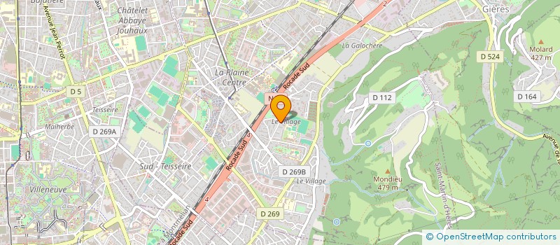 localisation de l'entreprise L'ECUREUIL VERT  SAINT-MARTIN-D'HERES