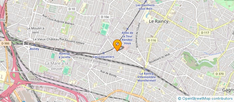 localisation de l'entreprise L'ECURIE à VILLEMOMBLE