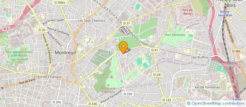 localisation de l'entreprise L'ECURIE à MONTREUIL