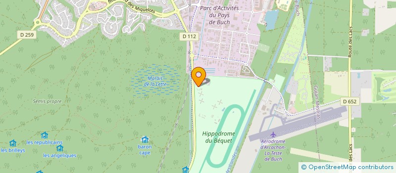 localisation de l'entreprise L'ECURIE DE LA DUNE à LA TESTE-DE-BUCH