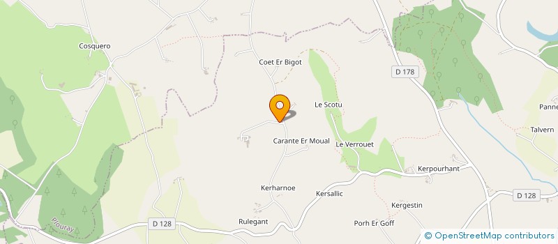 localisation de l'entreprise L'ECURIE DES 4 SAISONS  SAINT-TUGDUAL