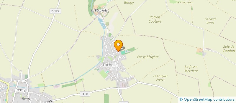 localisation de l'entreprise L'ECURIE DES BIELLES COMPIEGN'OISE  LACHELLE