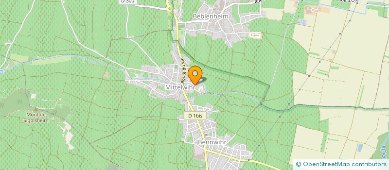 localisation de l'entreprise L'EDELIE  MITTELWIHR