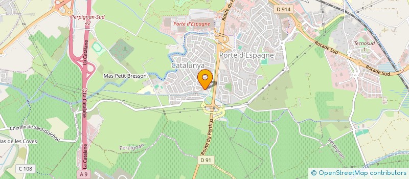 localisation de l'entreprise L'EDELWEISS  PERPIGNAN