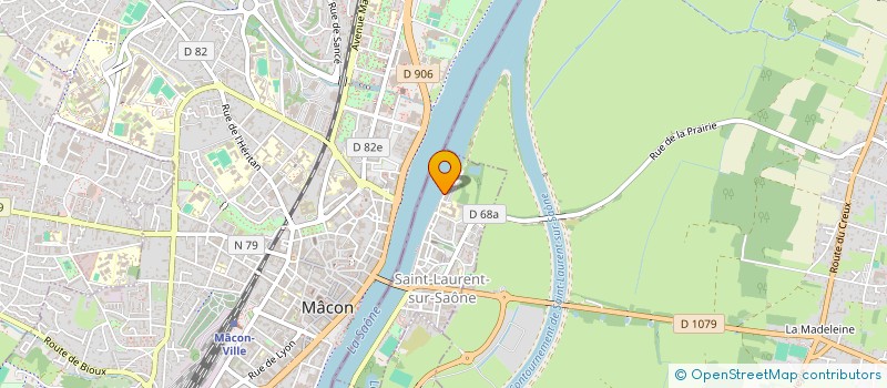 localisation de l'entreprise L'EDELWEISS  SAINT-LAURENT-SUR-SAONE