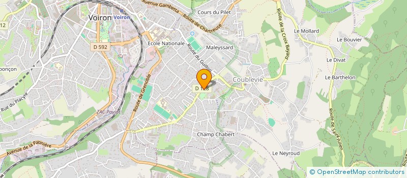 localisation de l'entreprise L'EDELWEISS  COUBLEVIE