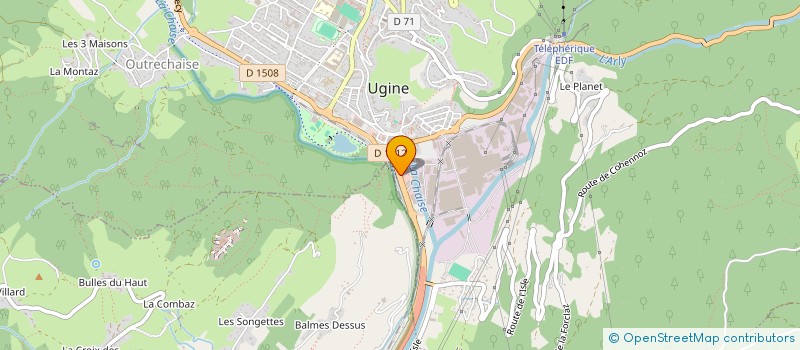 localisation de l'entreprise L EDELWEISS  UGINE