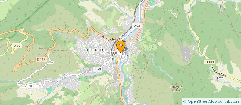 localisation de l'entreprise L'EDELWEISS  QUILLAN