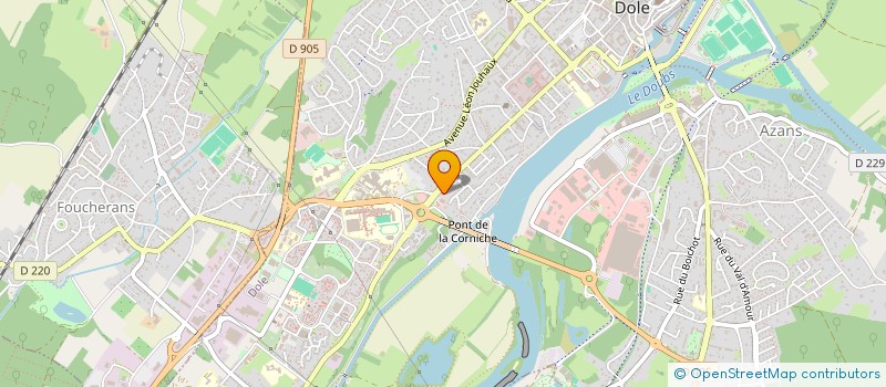 localisation de l'entreprise L'EDELWEISS à DOLE