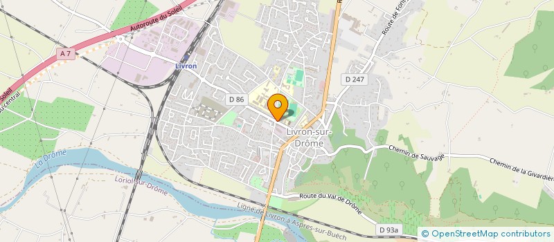 localisation de l'entreprise L'EDEN  LIVRON-SUR-DROME