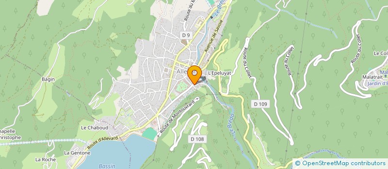 localisation de l'entreprise L'EDEN  ALLEVARD