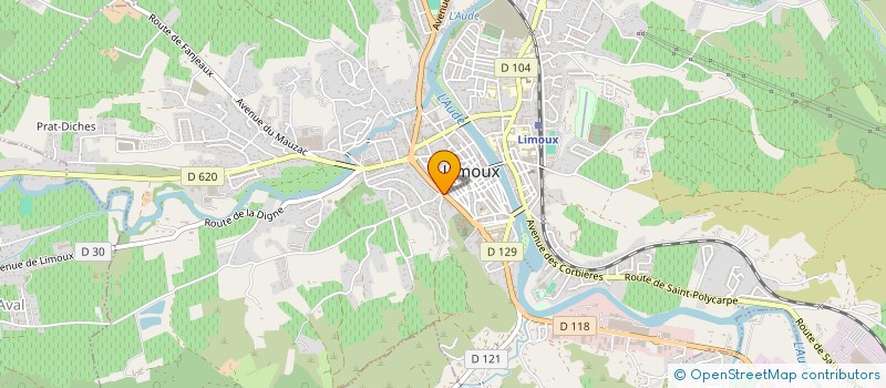 localisation de l'entreprise L'EDEN à LIMOUX