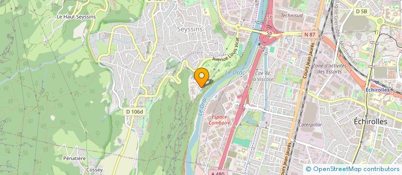 localisation de l'entreprise L EDEN à SEYSSINS