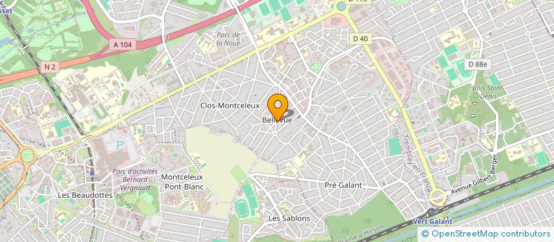 localisation de l'entreprise L EDEN à VILLEPINTE