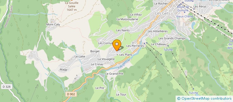 localisation de l'entreprise L'EDEN BLANC  LES GETS