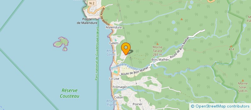 localisation de l'entreprise L'EDEN CARAIBES à BOUILLANTE