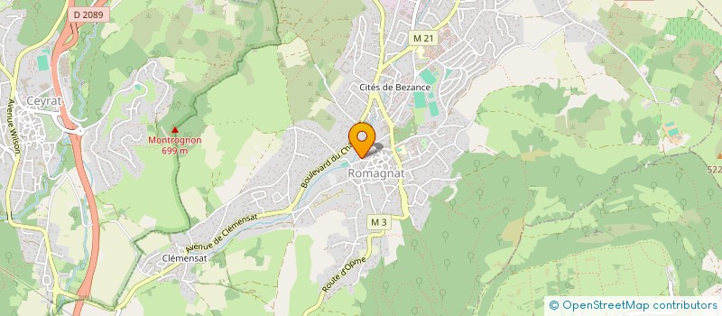 localisation de l'entreprise L'EDEN DES JEUX à ROMAGNAT