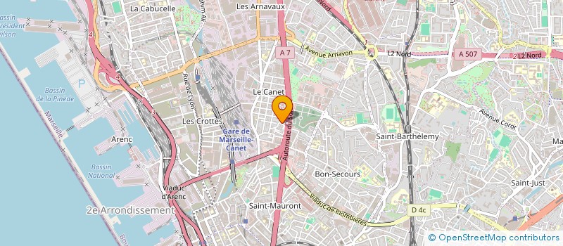 localisation de l'entreprise L'EDEN DES MUSTANGS  MARSEILLE