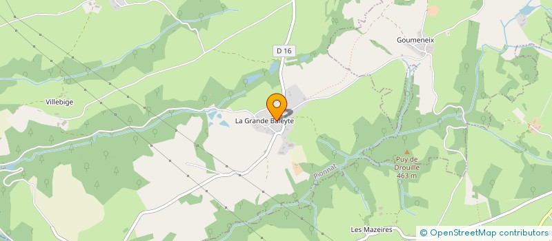 localisation de l'entreprise L'EDEN INSOLITE à PIONNAT