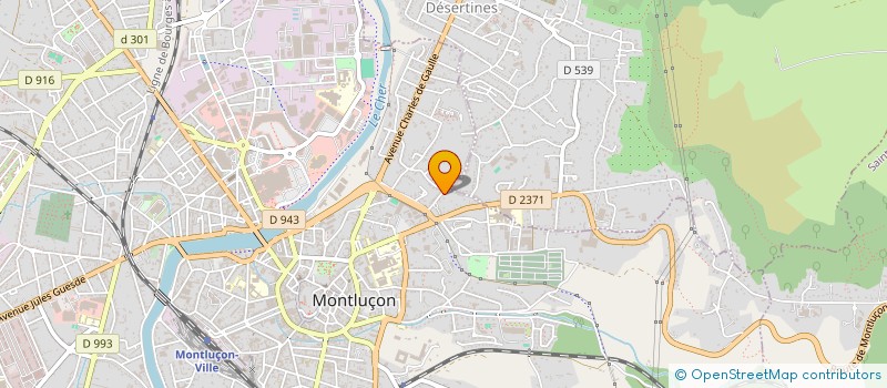 localisation de l'entreprise L'EDEN INSOLITE CREUSOIS  MONTLUCON