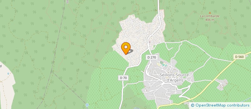 localisation de l'entreprise L'EDEN RESTAURANT  SEILLONS-SOURCE-D'ARGENS