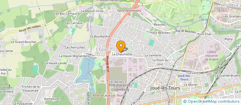 localisation de l'entreprise L'EDUCATION A CIEL OUVERT  JOUE-LES-TOURS