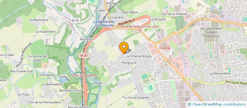 localisation de l'entreprise L'EFFET CUMULE  SAINT-CYR-SUR-LOIRE