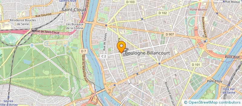 localisation de l'entreprise L'EFFET D'INTERIEUR à BOULOGNE-BILLANCOURT