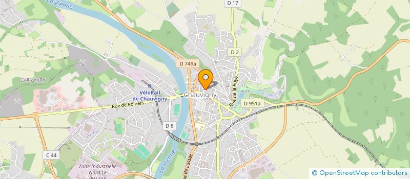 localisation de l'entreprise L'EFFET DANSE  CHAUVIGNY