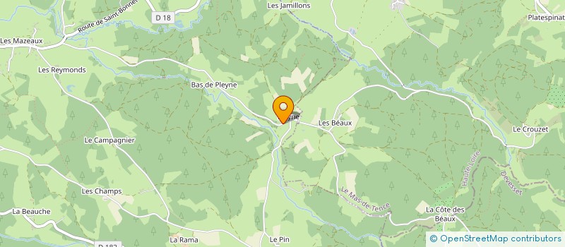 localisation de l'entreprise L'EFFET GABIN  TENCE