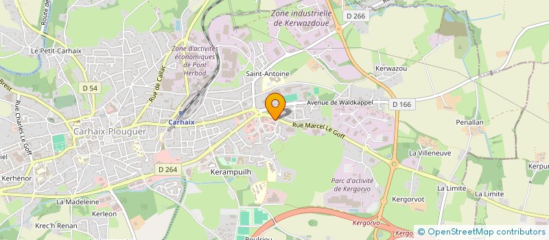 localisation de l'entreprise L'EFFET MARLENE'S à CARHAIX-PLOUGUER