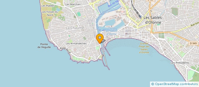 localisation de l'entreprise L'EFFET MER à LES SABLES D'OLONNE