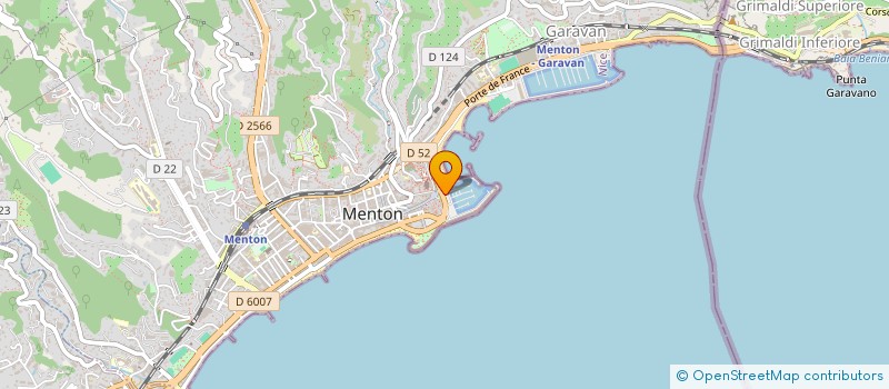 localisation de l'entreprise L'EFFET MER à MENTON