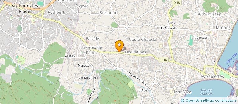 localisation de l'entreprise L'EFFET MERE à LA SEYNE-SUR-MER